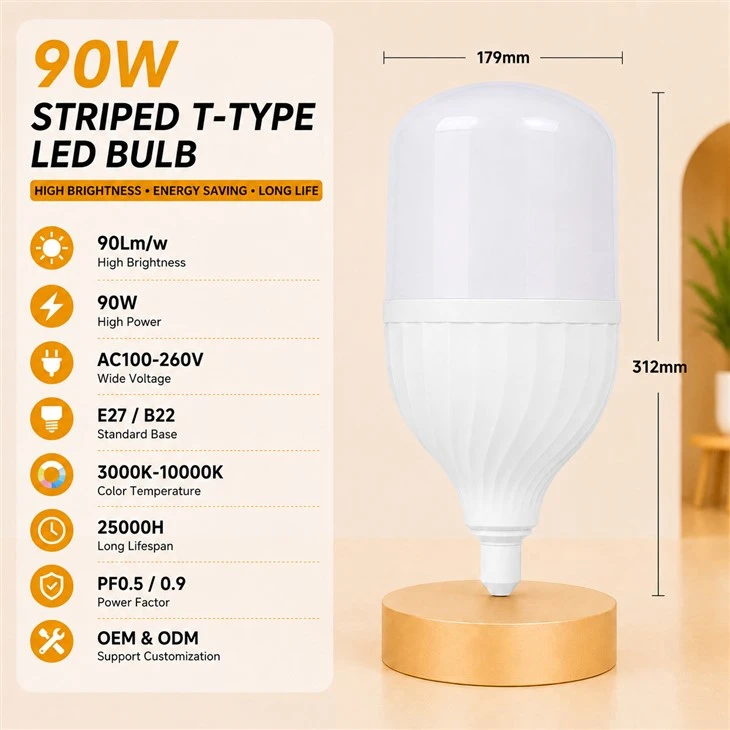 Diagonal Stripes LED T Bulb suppliers